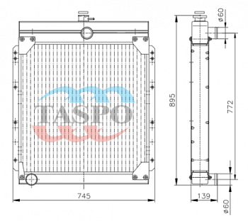 54115ДГ-1301010 Радиатор водяной 
