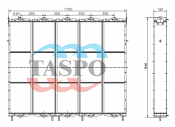 151.014.052-01 Радиатор водяной 1000 кВт 