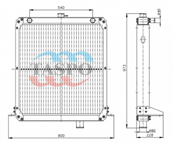 130У.13.010-10ЯТ Радиатор водяной 