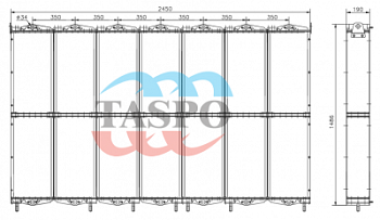 151.014.072 Радиатор водяной 1120 кВт 