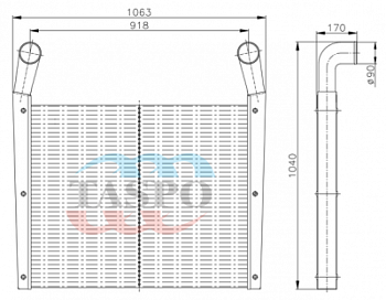 200-1323010 Охладитель наддувочного воздуха 