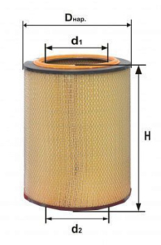 238Н-1109080 Элемент ФОВ Мет.основ. DIFA-4301М МАЗ, КрАЗ, БелАЗ, К-700А (дв. ЯМЗ -238, -240, -840) 